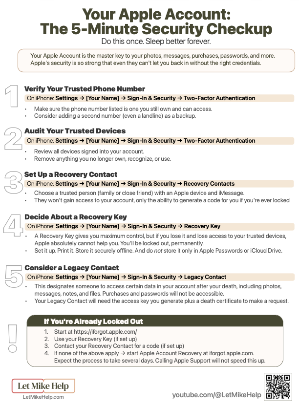 Apple Account One-Pager